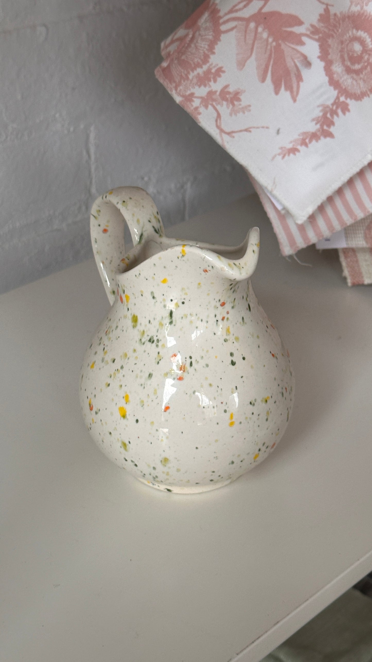 Vintage 1979 Splatter Ceramic Decanter by Joyce