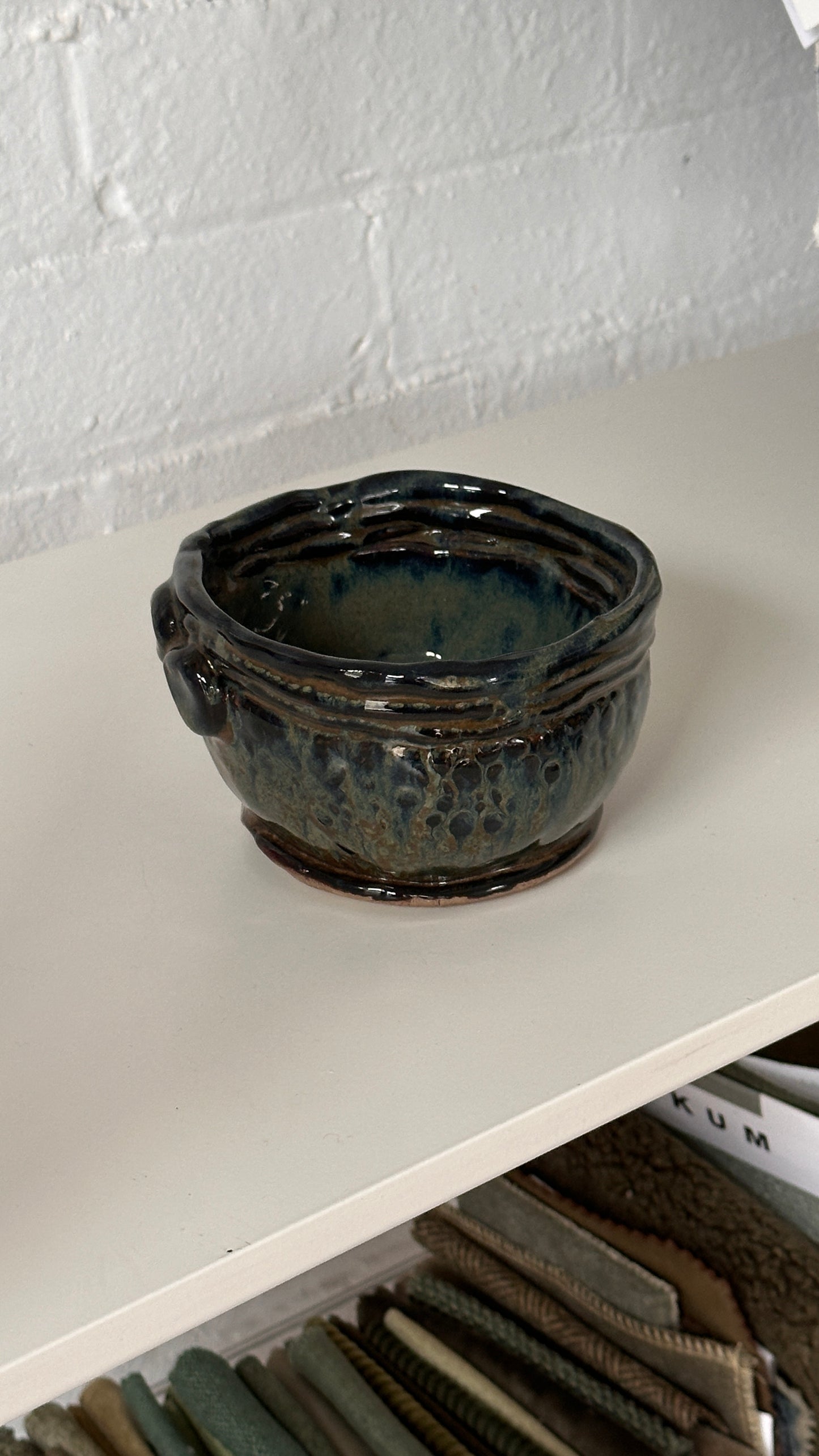 Handmade Ceramic Bowl with Coil Edge