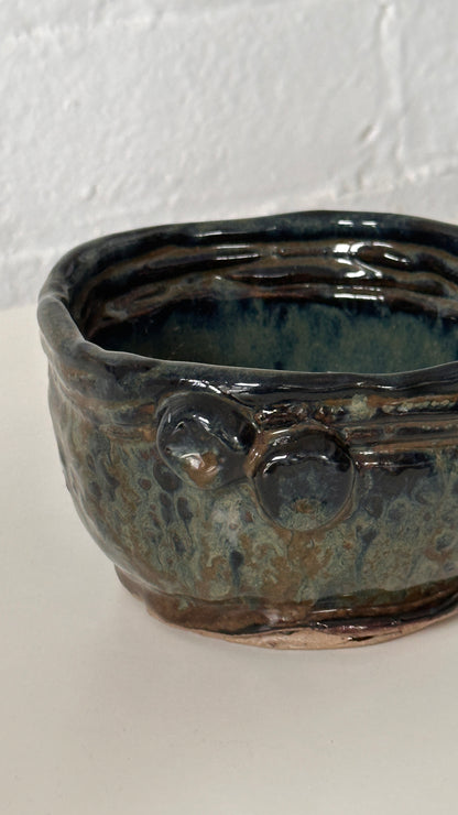 Handmade Ceramic Bowl with Coil Edge