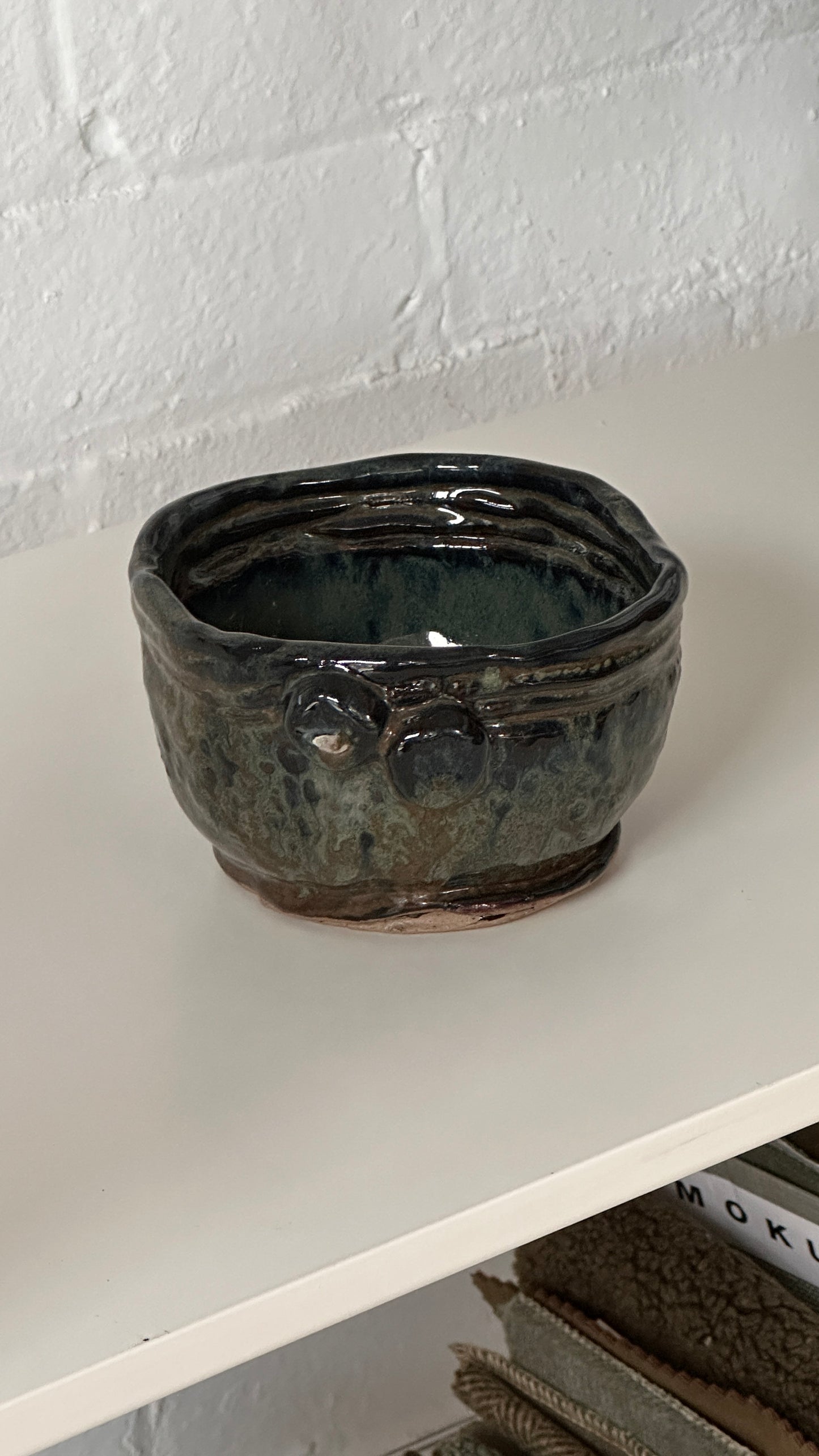 Handmade Ceramic Bowl with Coil Edge