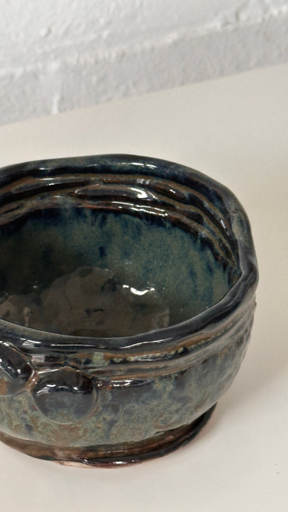 Handmade Ceramic Bowl with Coil Edge