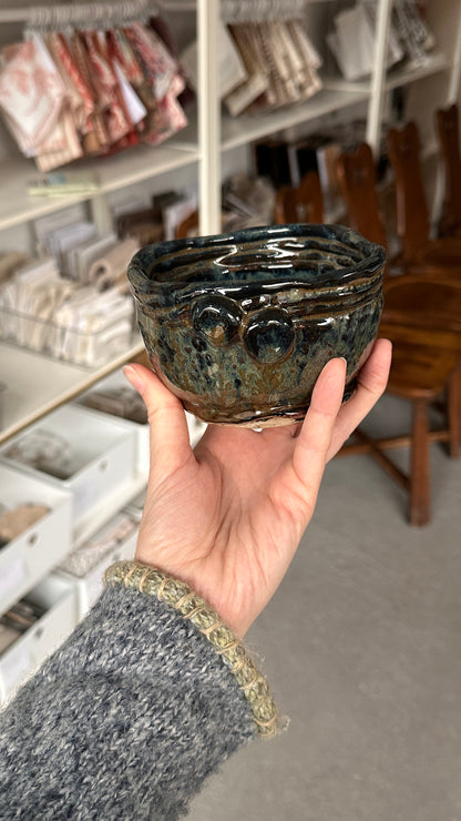 Handmade Ceramic Bowl with Coil Edge