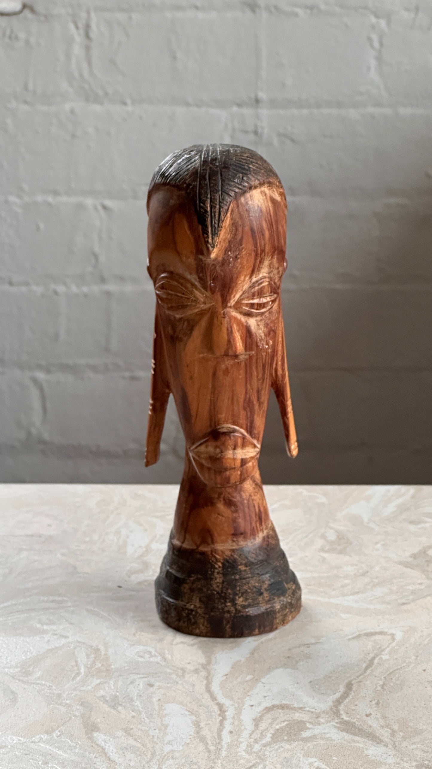 African Carved Wood Bust / Sculpture