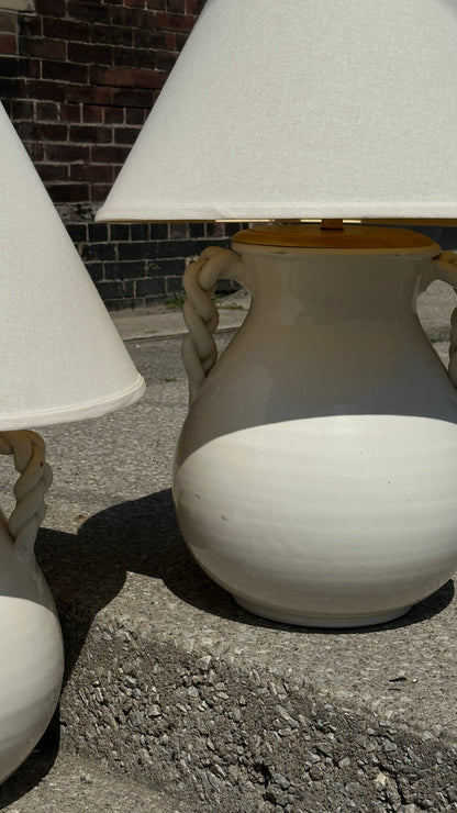 Pair of Oversized Ceramic Table Lamps