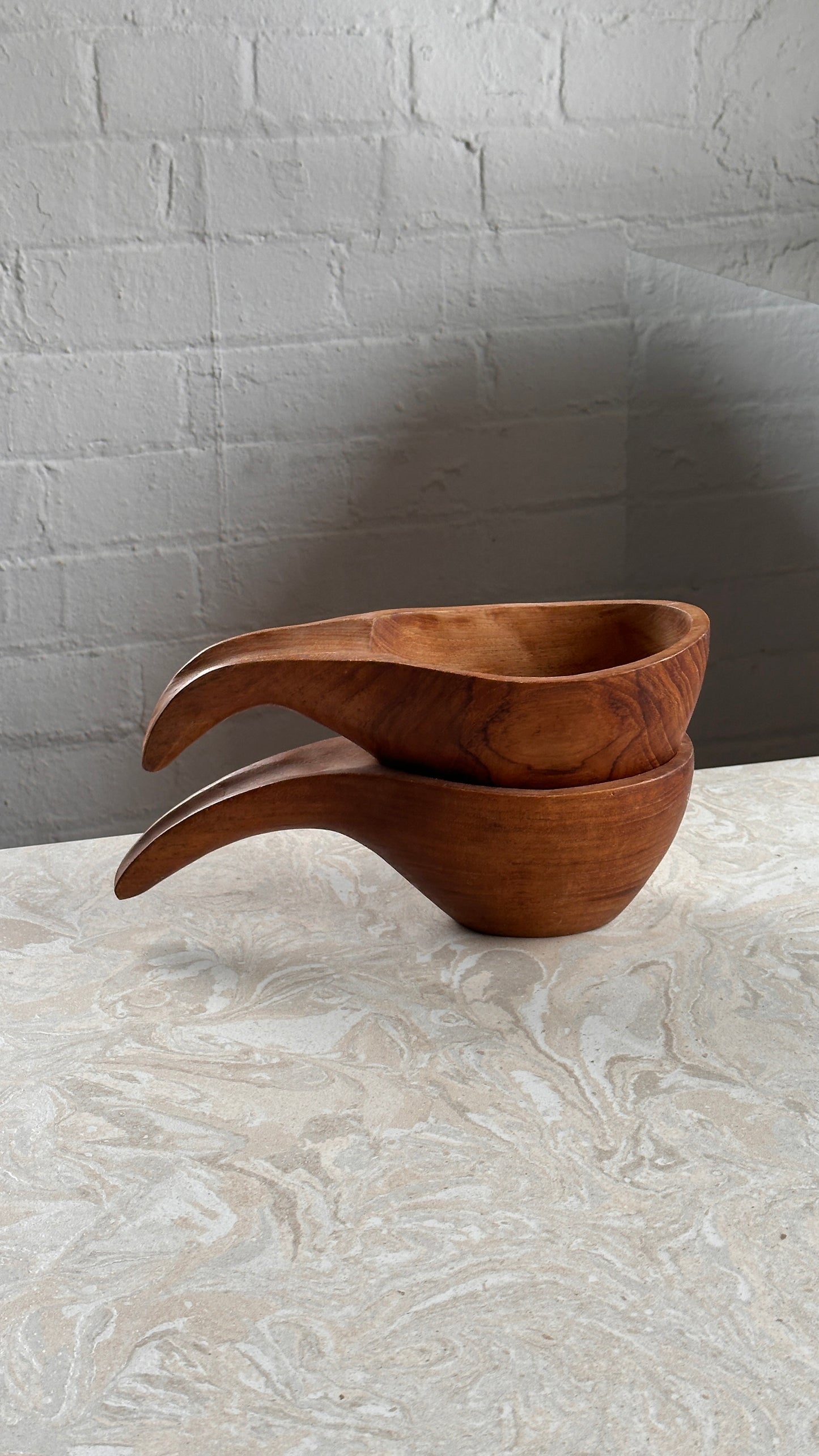 Pair of Wooden Kuksa Mugs