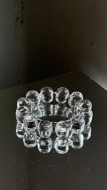 Vintage Bubble Glass Ashtray