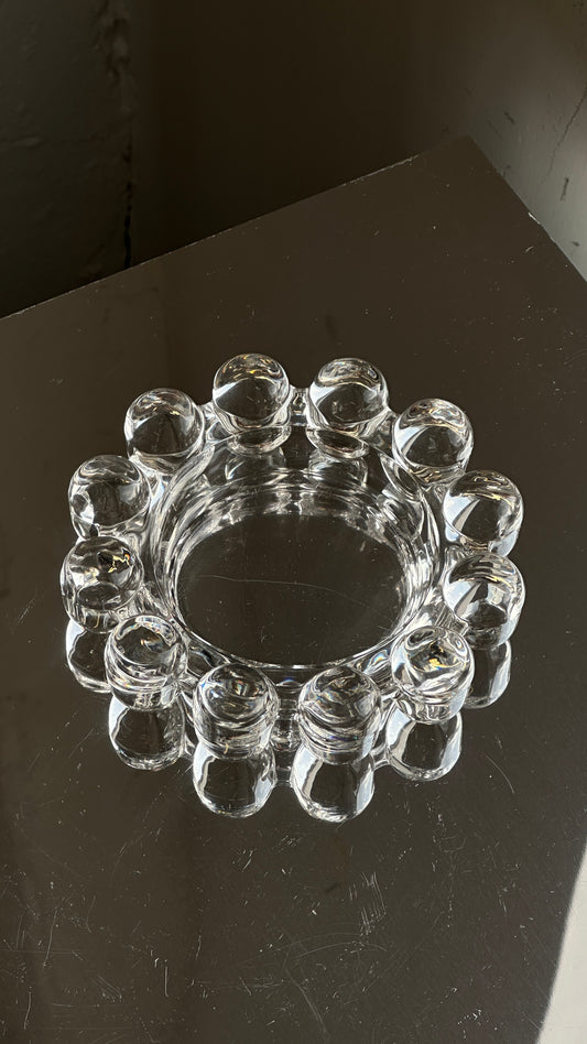Vintage Bubble Glass Ashtray