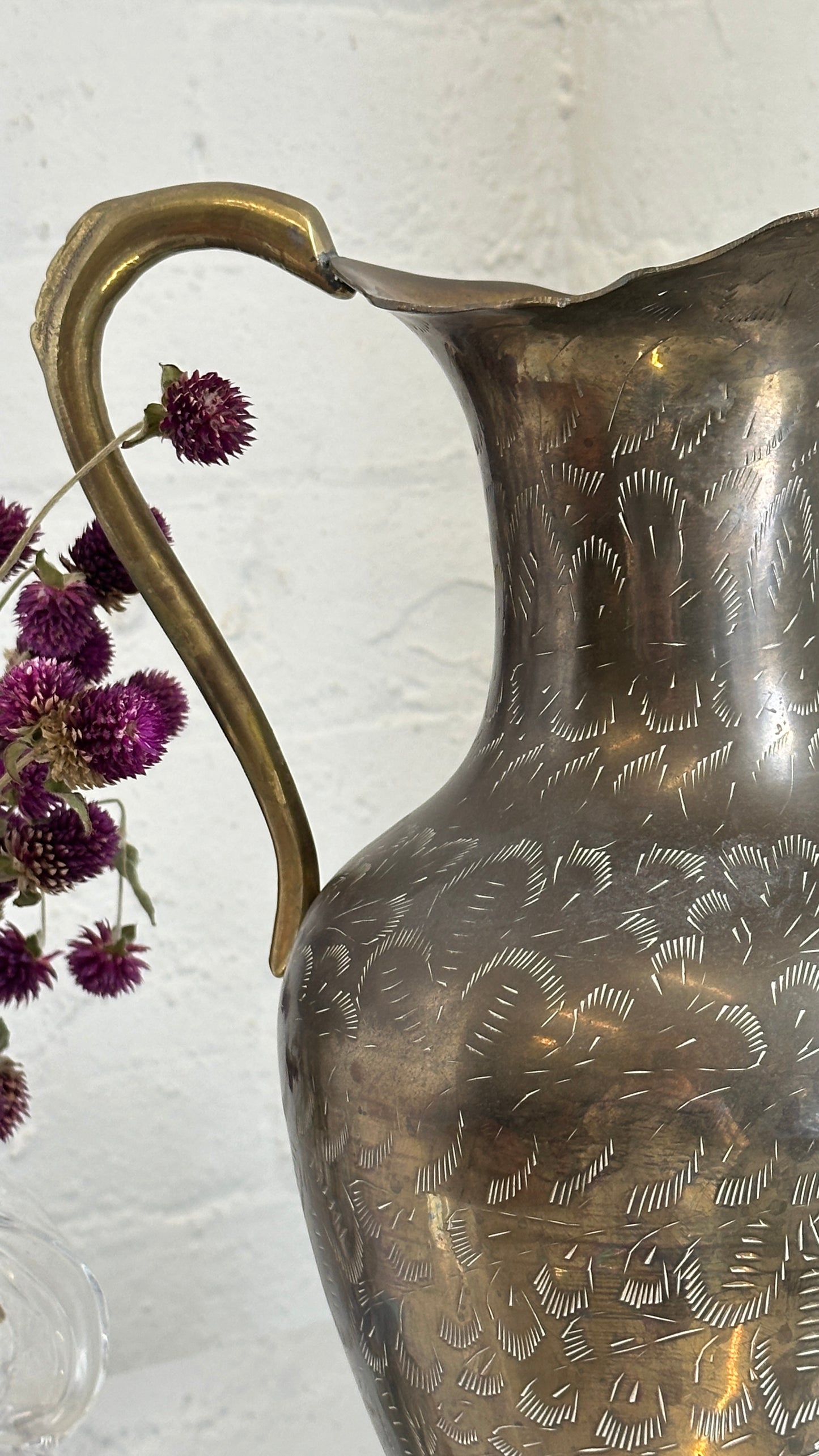 Large Brass Indian Jug