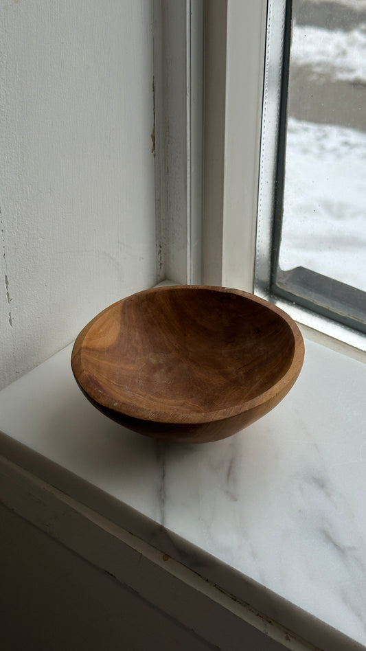 Small Hand Carved Wooden Bowl