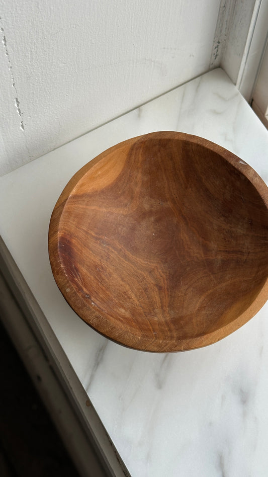 Small Hand Carved Wooden Bowl