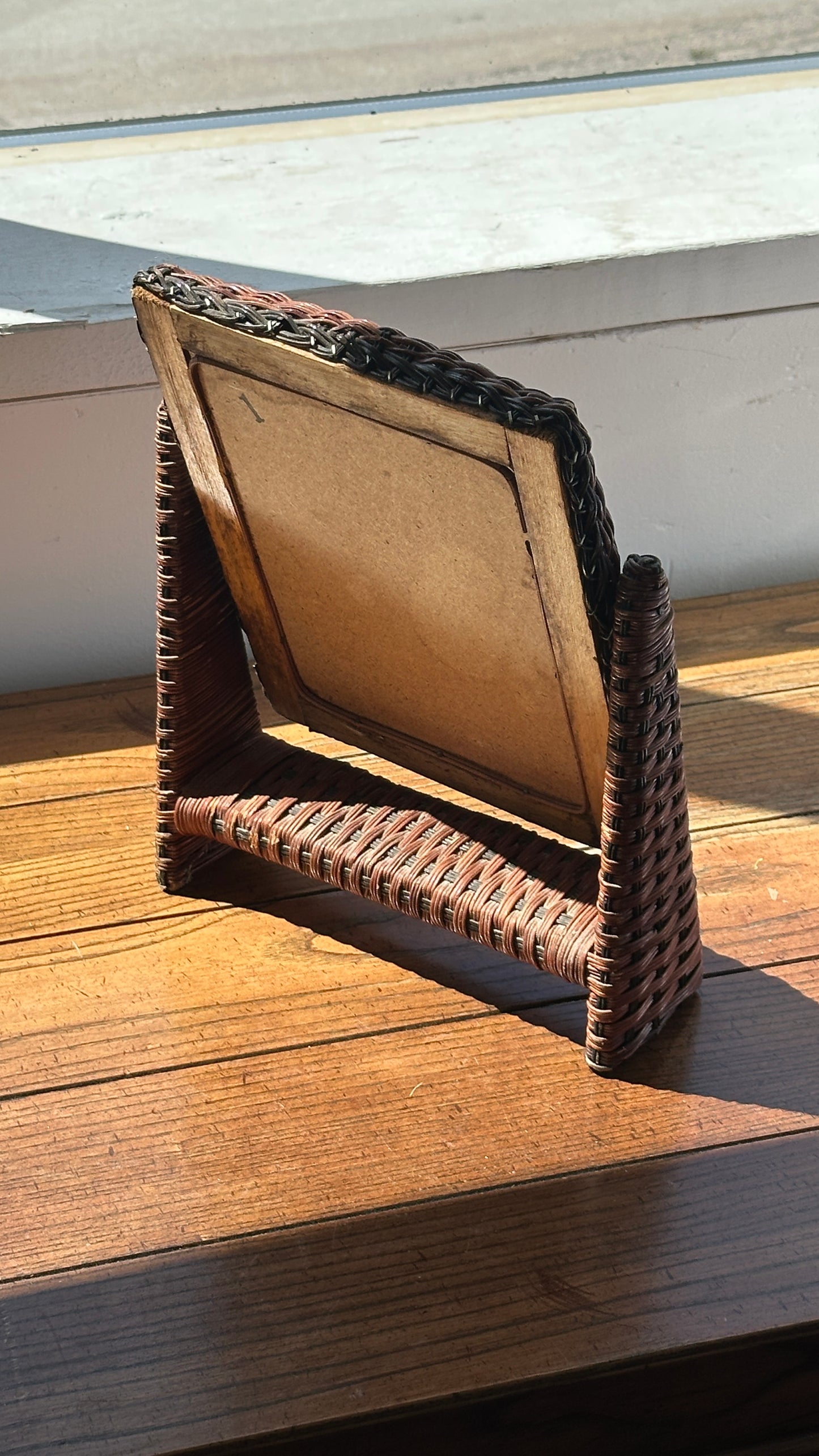 Wicker Vanity Mirror