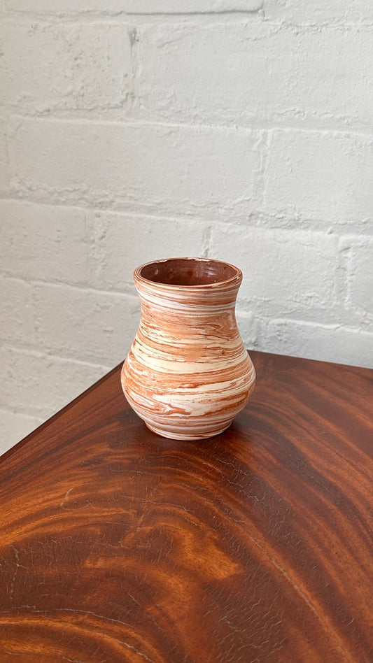 Ceramic Swirl Vase, Canadian