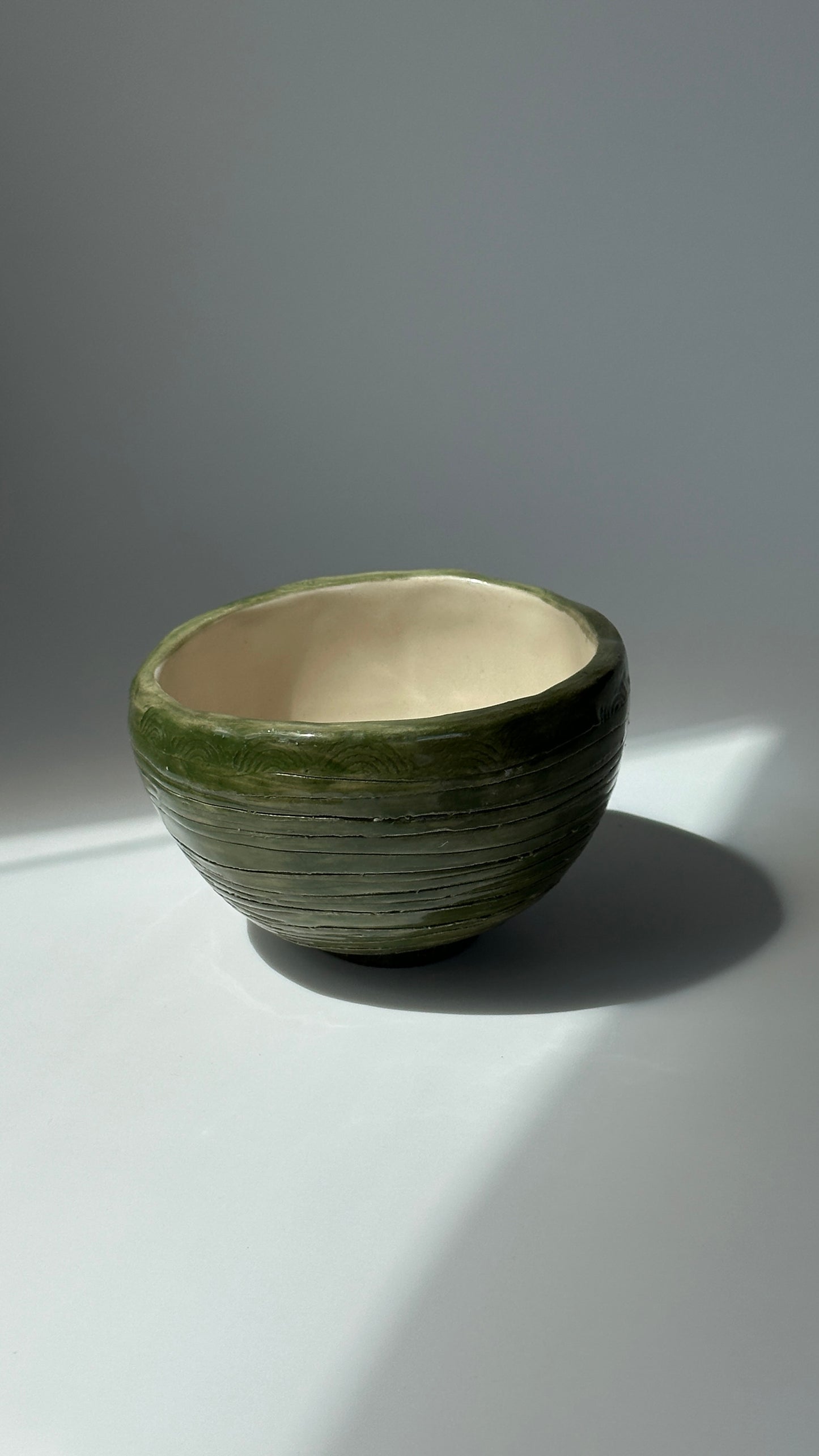Green Ceramic Bowl