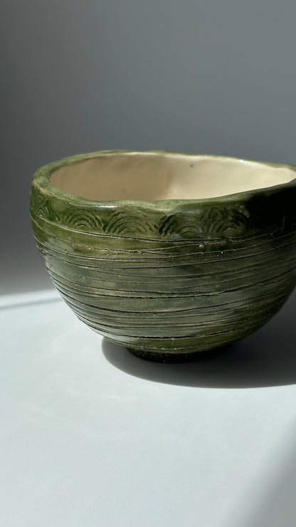 Green Ceramic Bowl