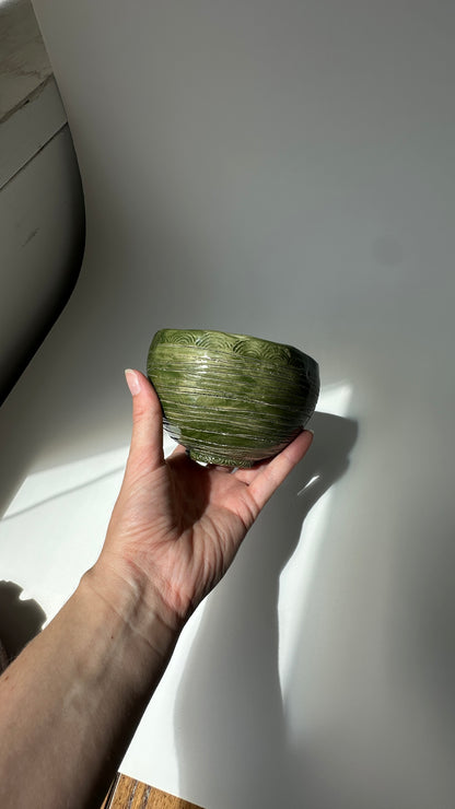 Green Ceramic Bowl