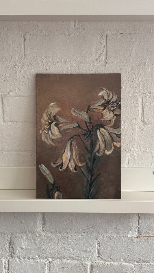 Floral Painting on Board