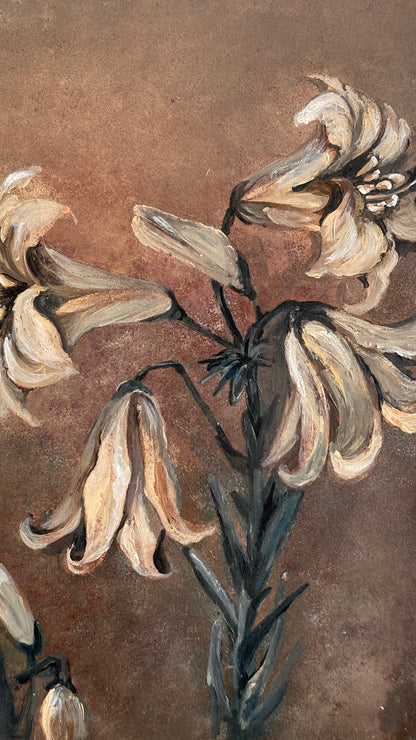 Floral Painting on Board
