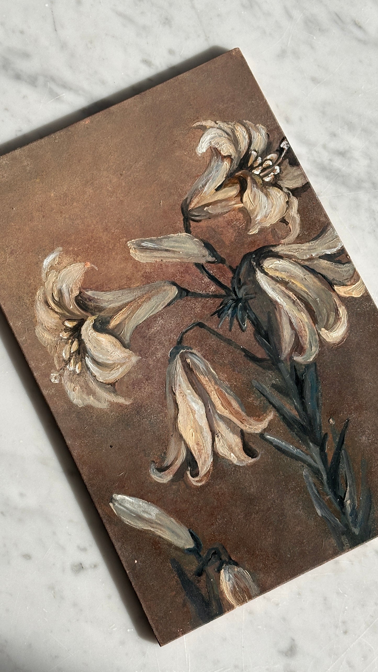 Floral Painting on Board