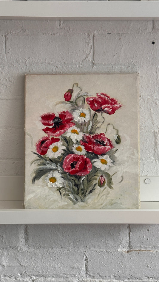 Floral Painting on Canvas