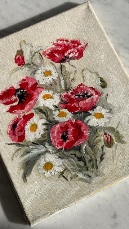 Floral Painting on Canvas