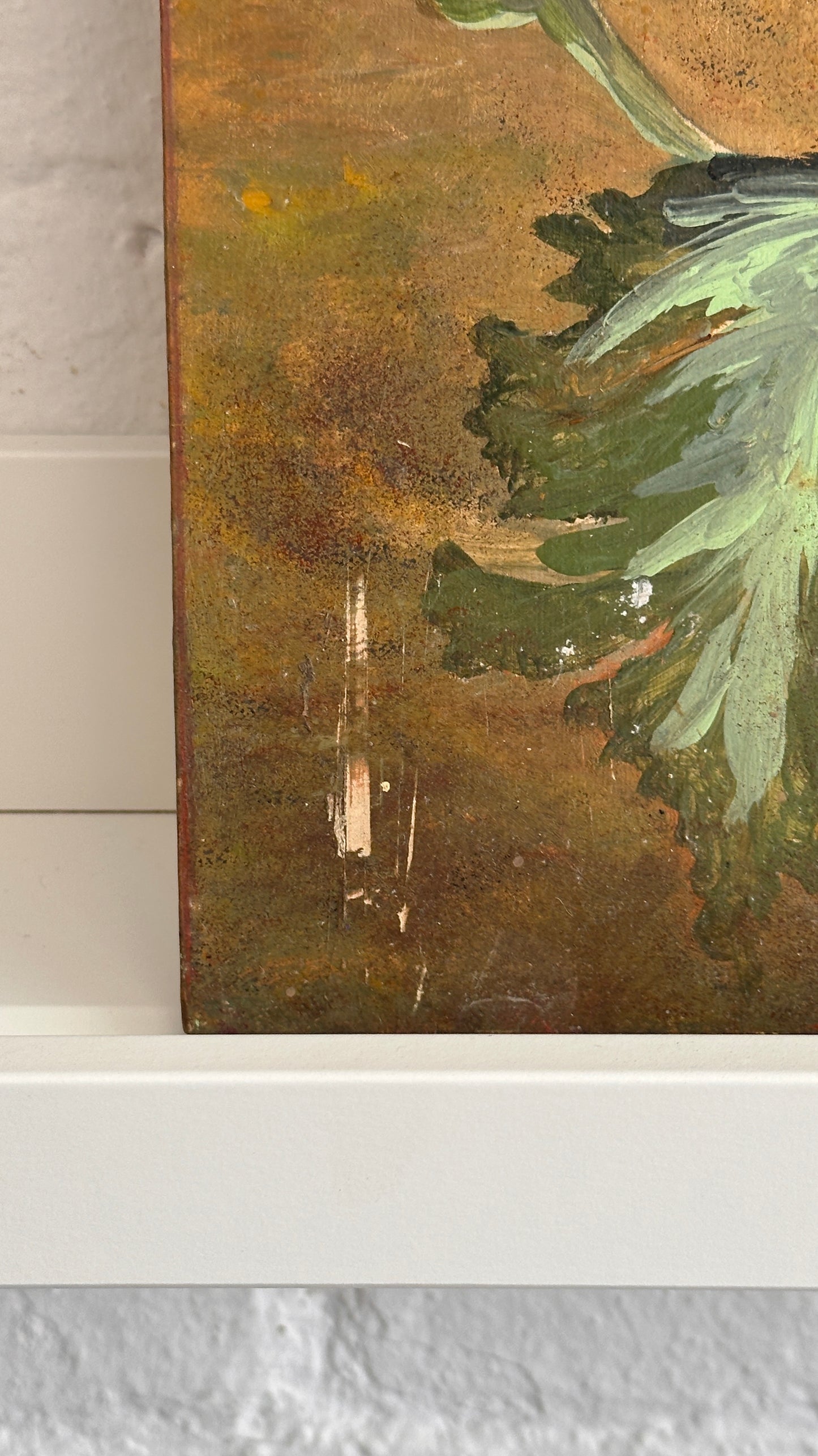 Floral Painting on Board
