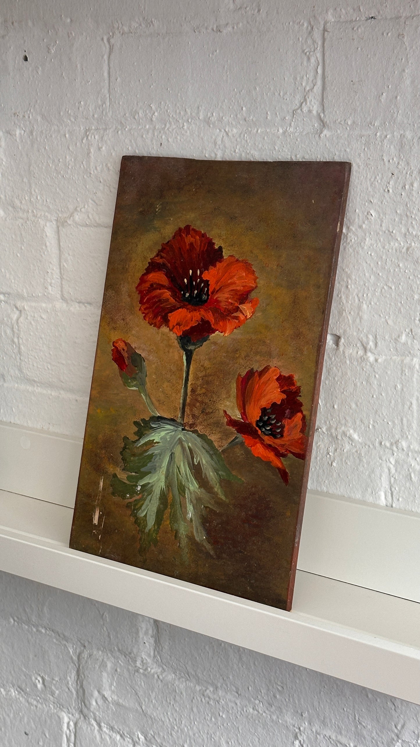 Floral Painting on Board