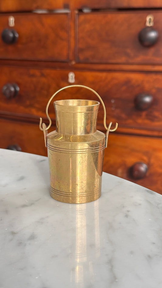 Tiny Brass Dairy Can