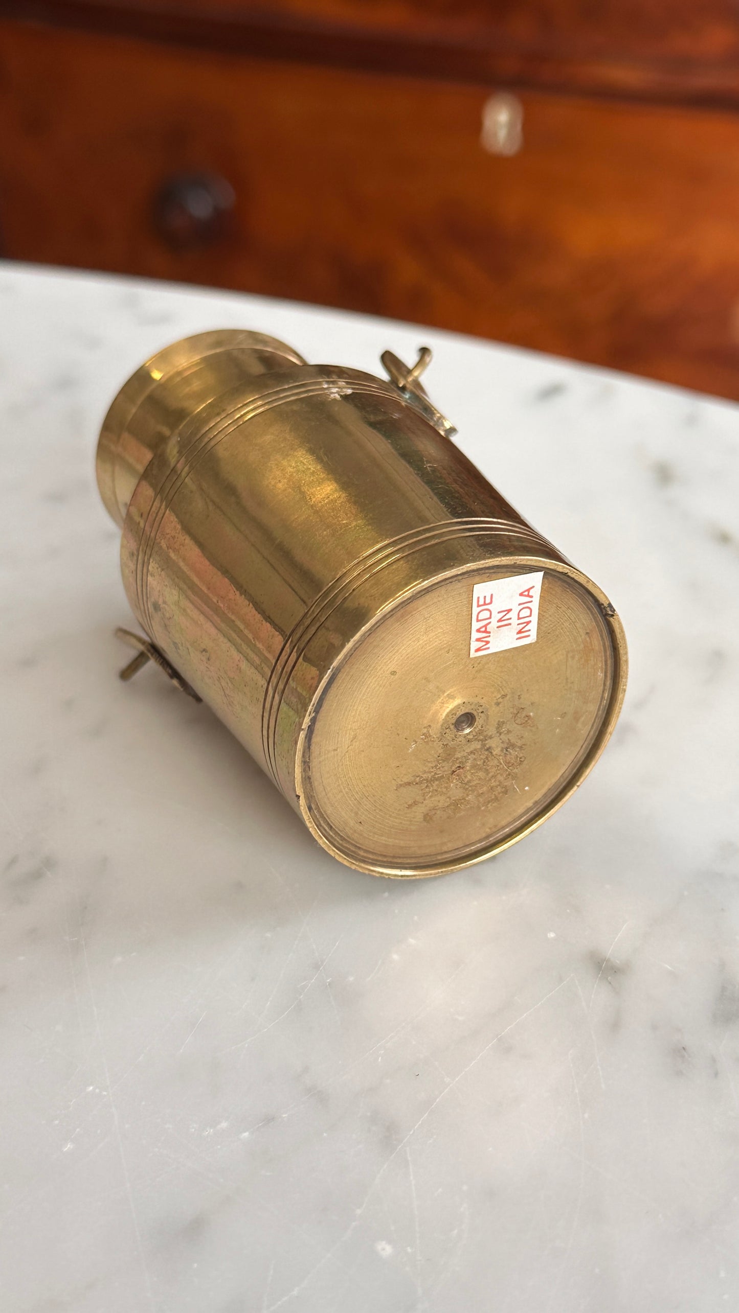 Tiny Brass Dairy Can