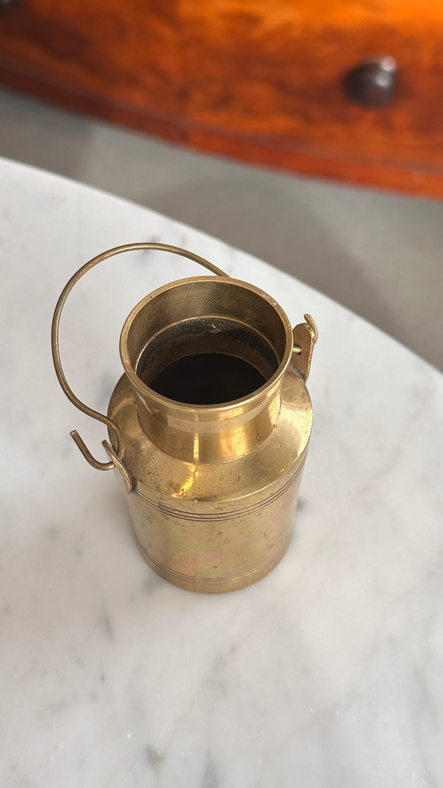 Tiny Brass Dairy Can