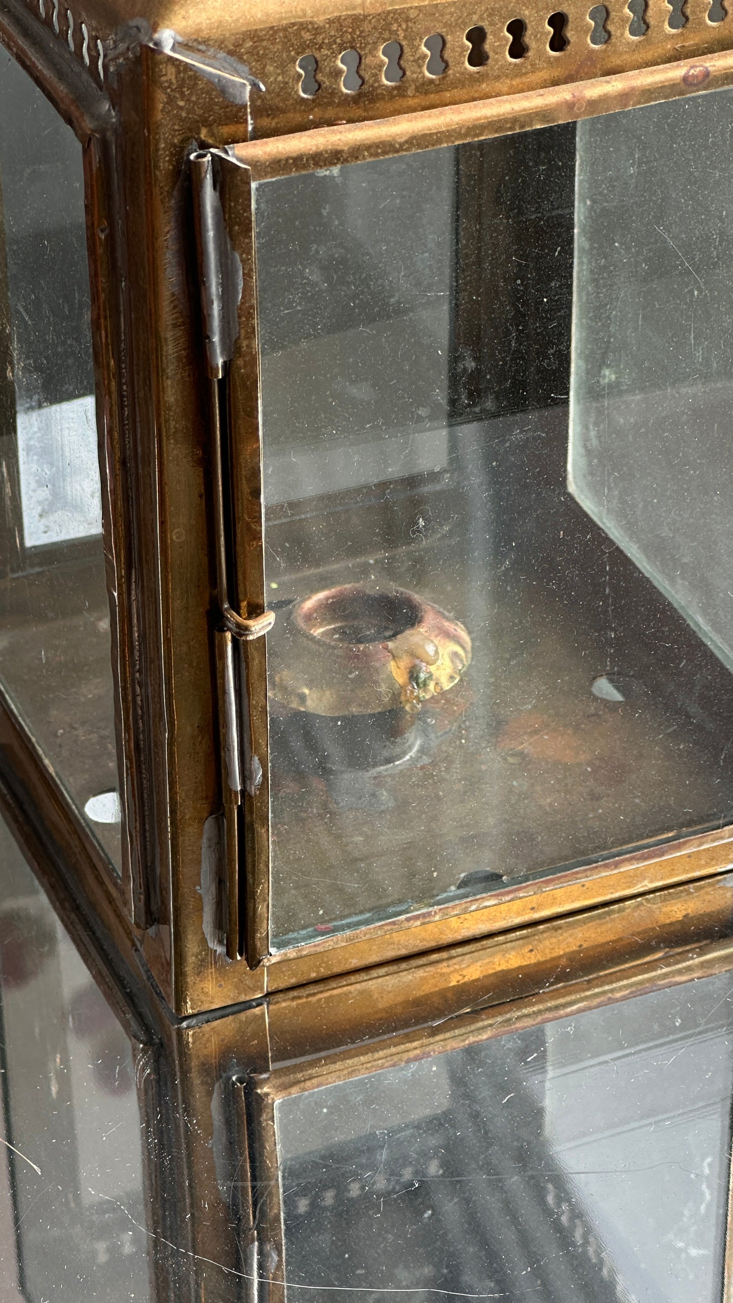 Plated Lantern for Candle