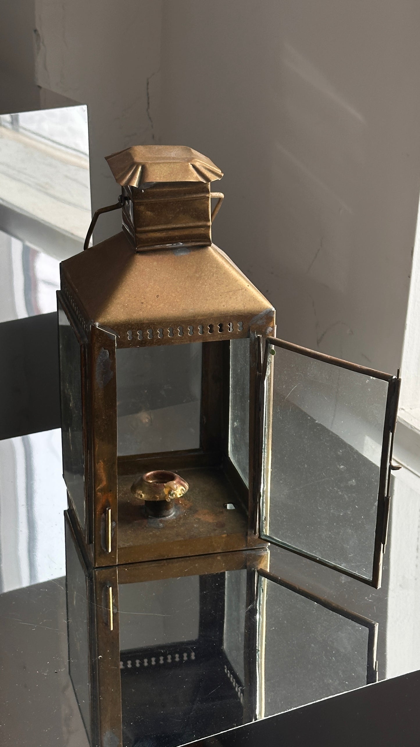 Plated Lantern for Candle