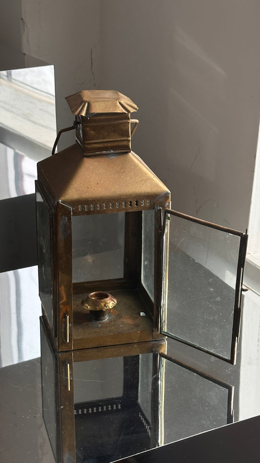 Plated Lantern for Candle
