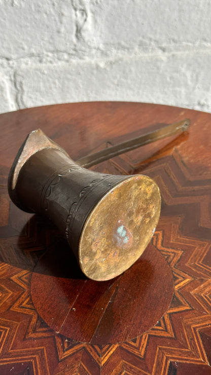 Hand Hammered Brass Turkish Coffee Pot with Handle