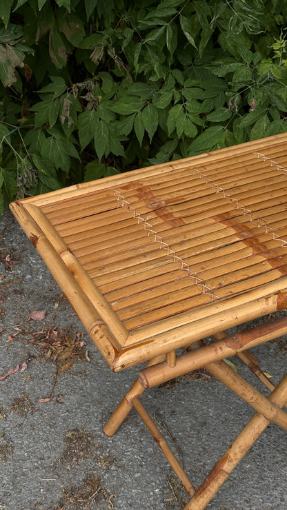 Folding Bamboo Table