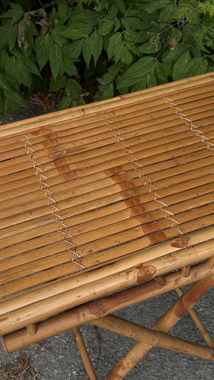 Folding Bamboo Table