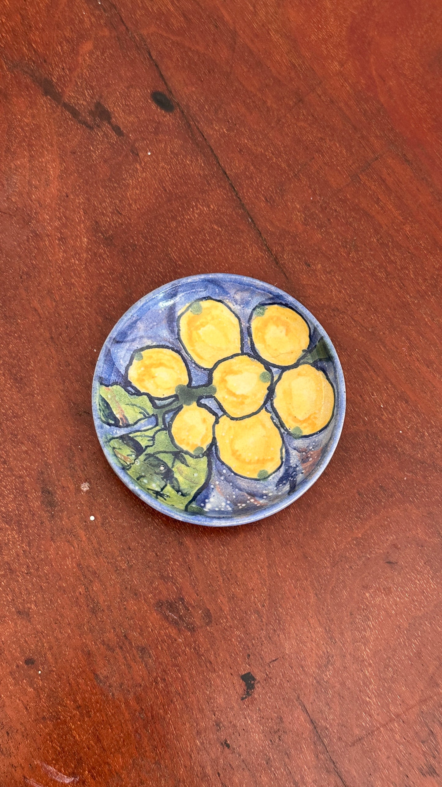 Small Hand Painted Ceramic Dish