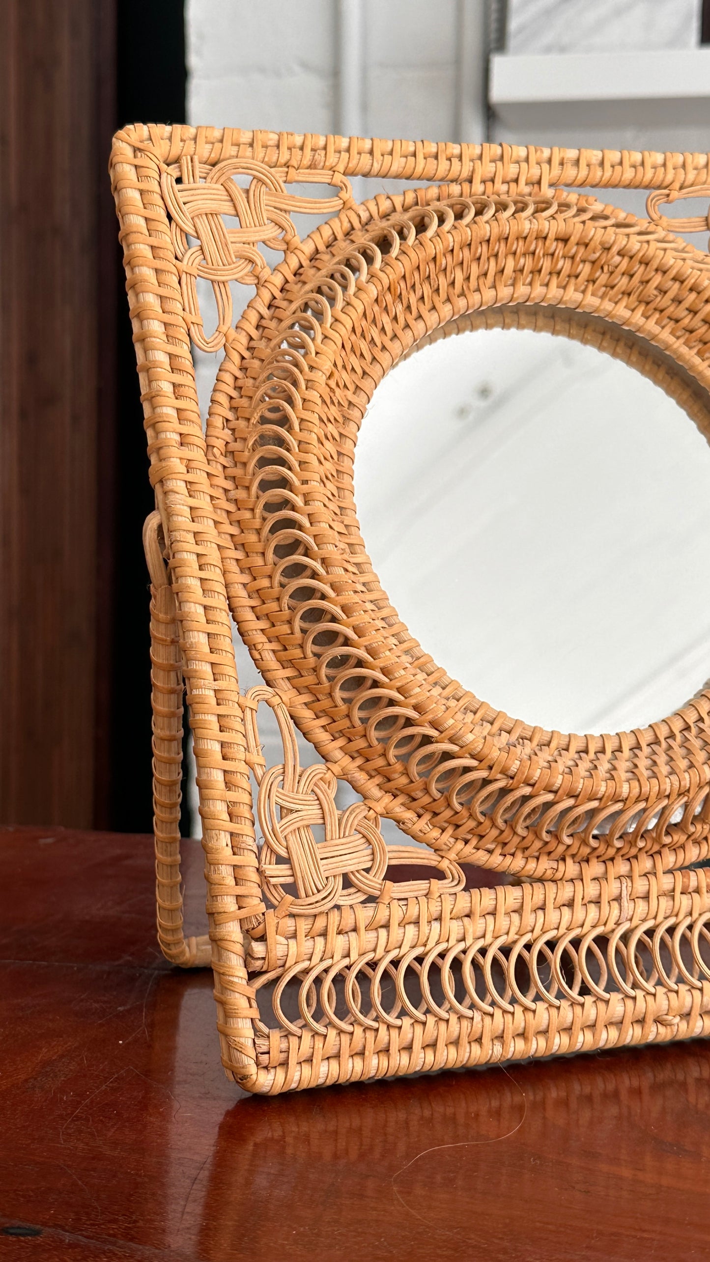 Rattan Vanity Mirror