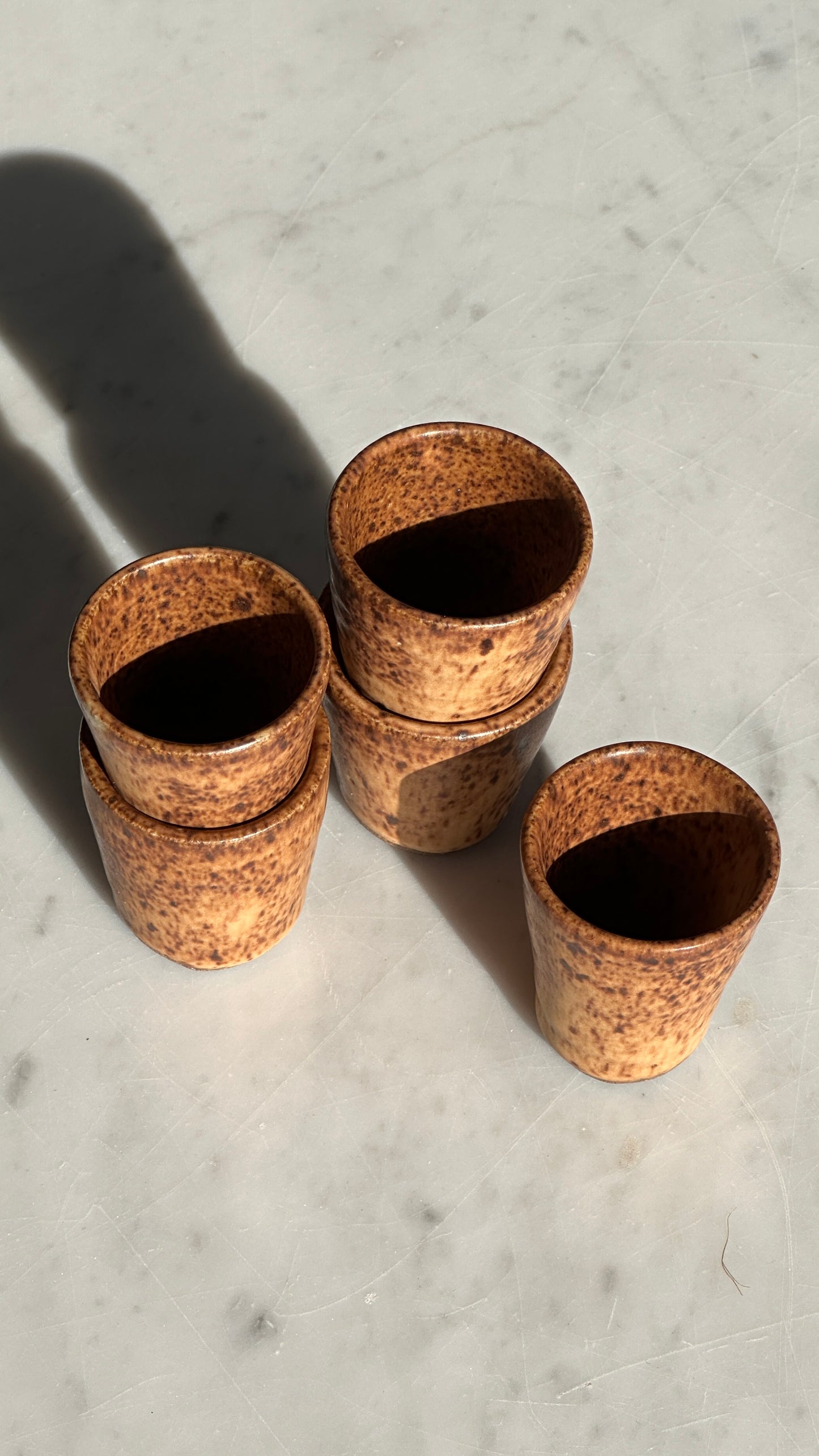 Set of 5 Ceramic Shot Glasses