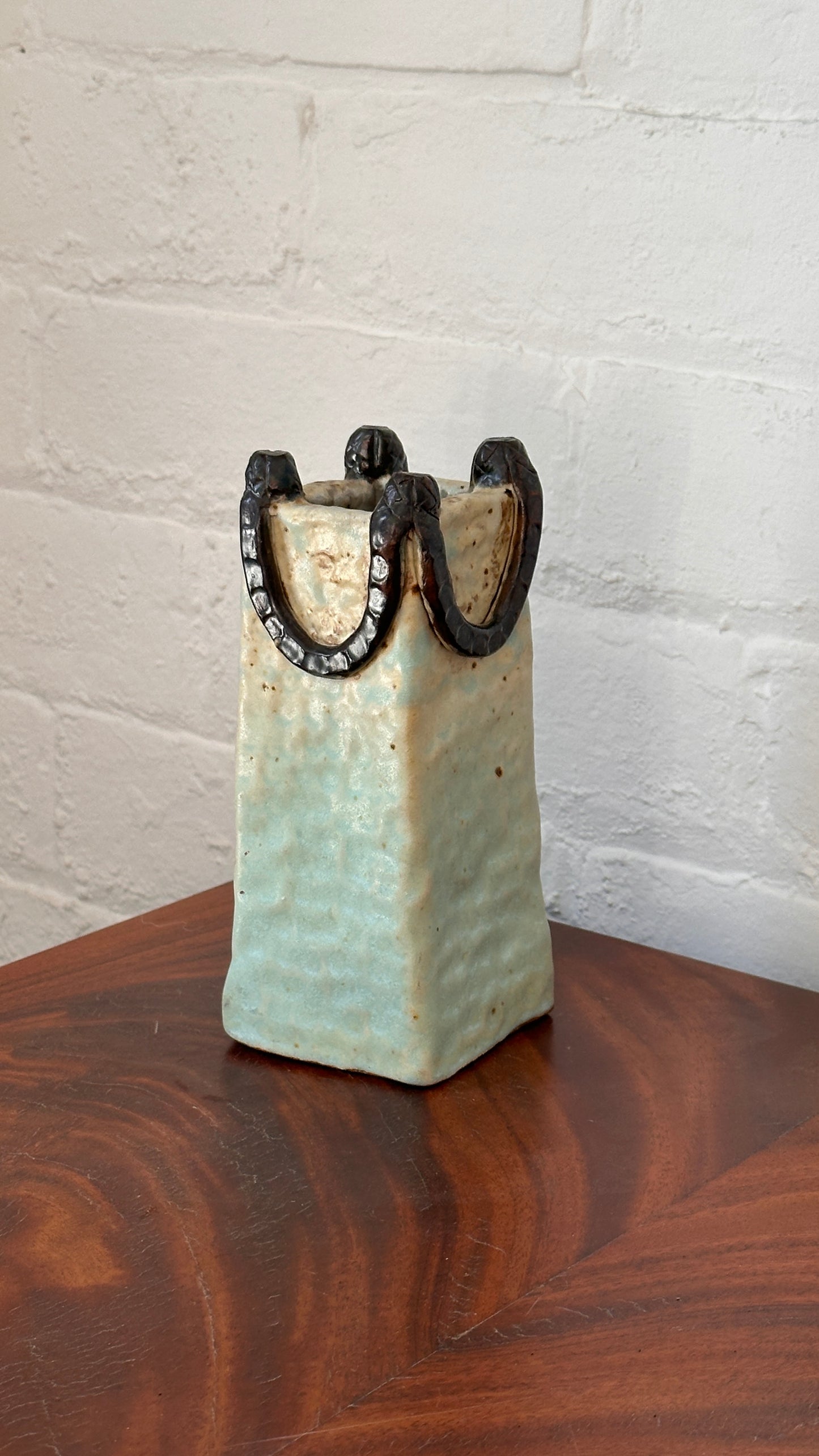 Handmade Rectangular Ceramic Vase