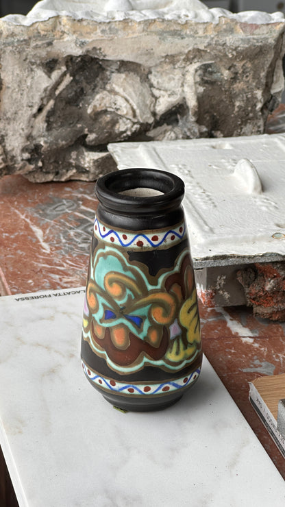 Art Deco Ceramic Vase by C.M. Bergen, Belgium