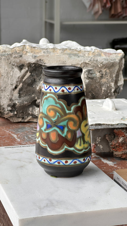 Art Deco Ceramic Vase by C.M. Bergen, Belgium