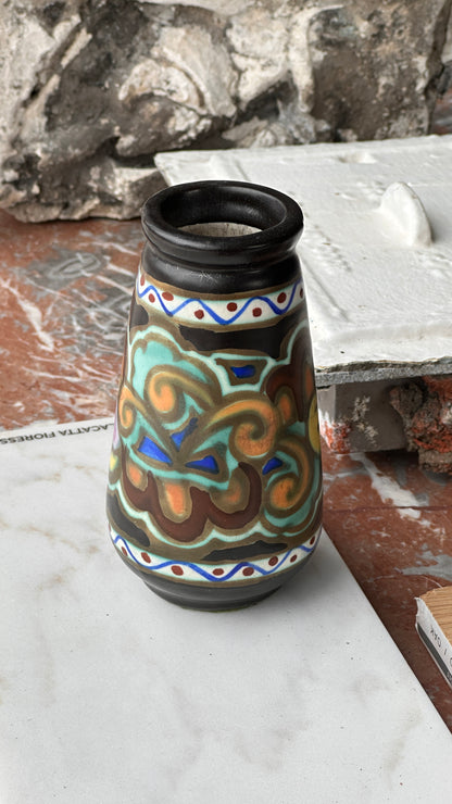 Art Deco Ceramic Vase by C.M. Bergen, Belgium