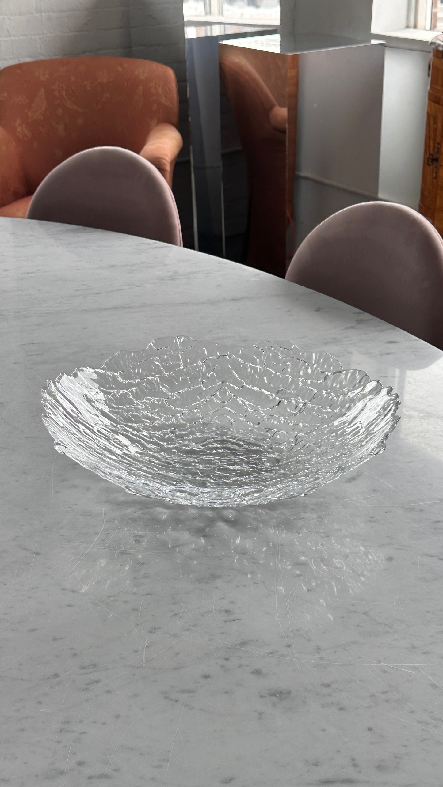 Large Scandinavian Glass Bowl