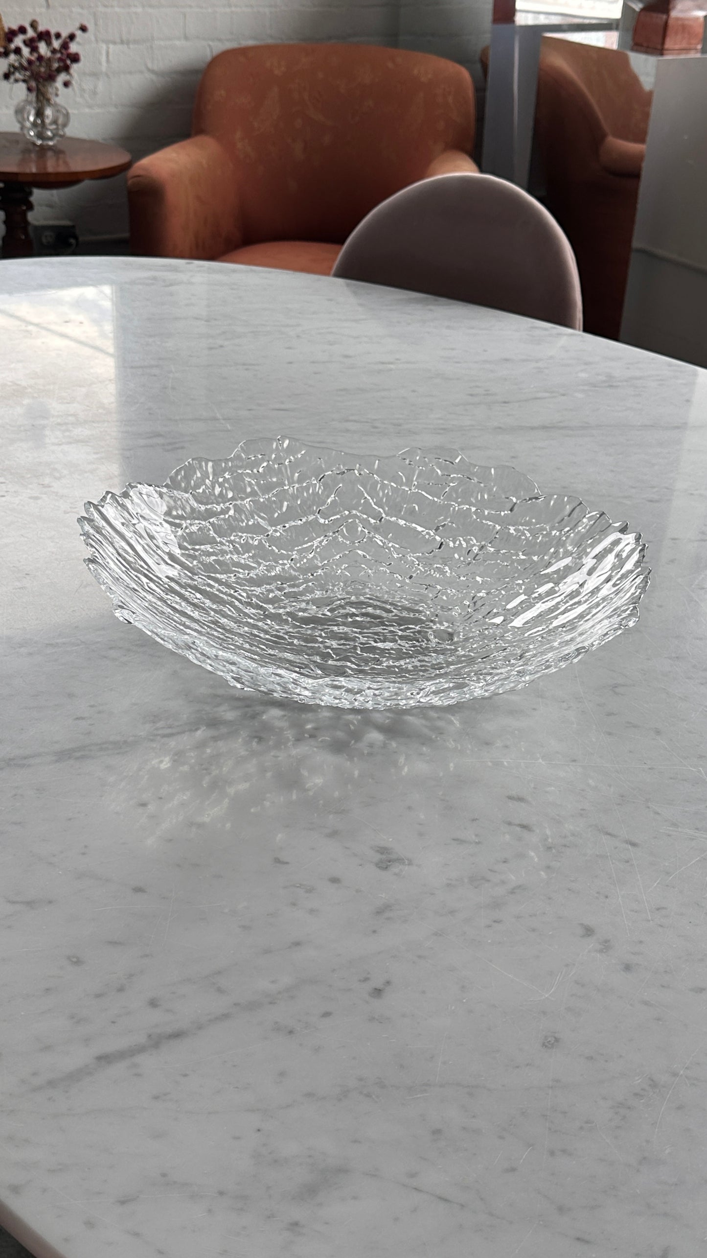 Large Scandinavian Glass Bowl