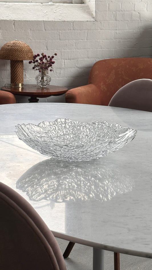 Large Scandinavian Glass Bowl