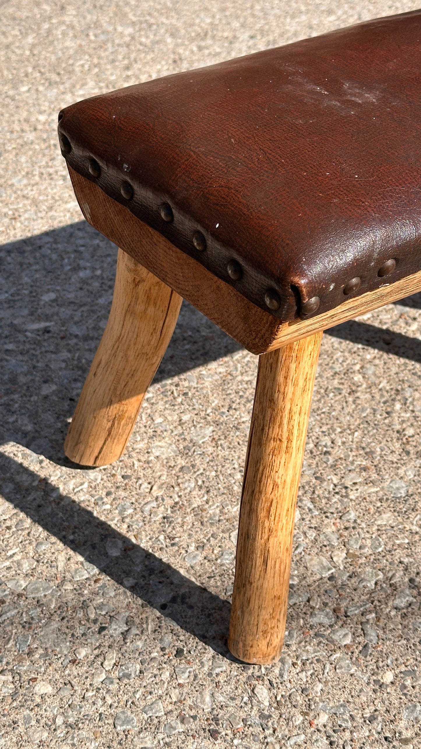 Rustic Wooden Footstool