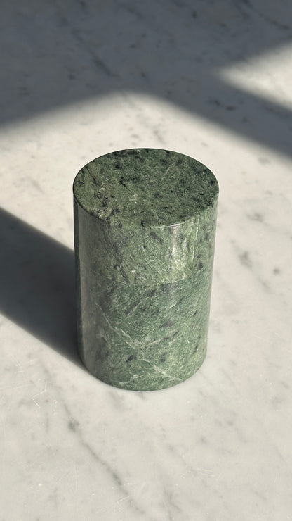 Vintage Green Marble Ashtray and Matching Cigarette Holder