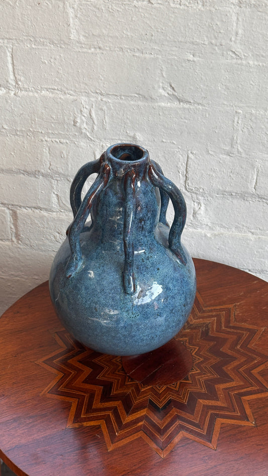 Large Blue Handmade Vase