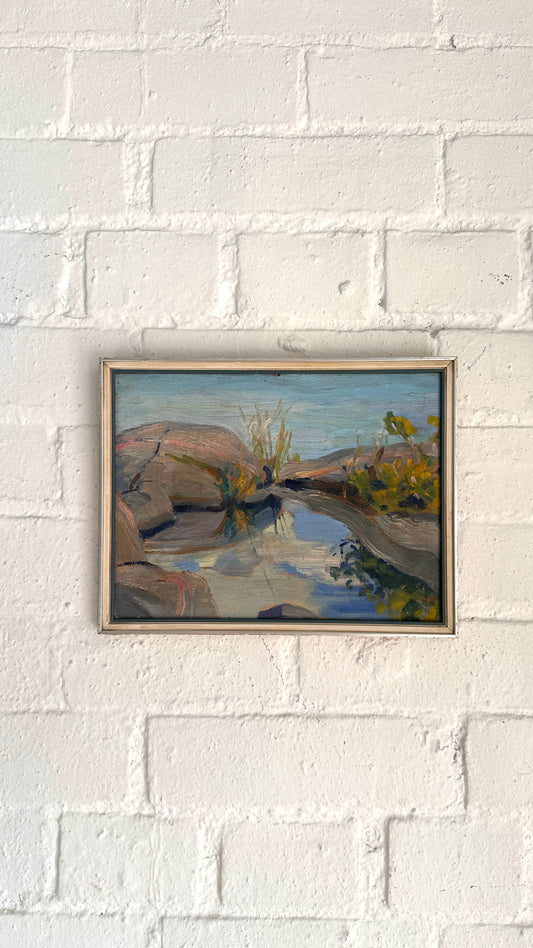 Framed Landscape on Board, 1955