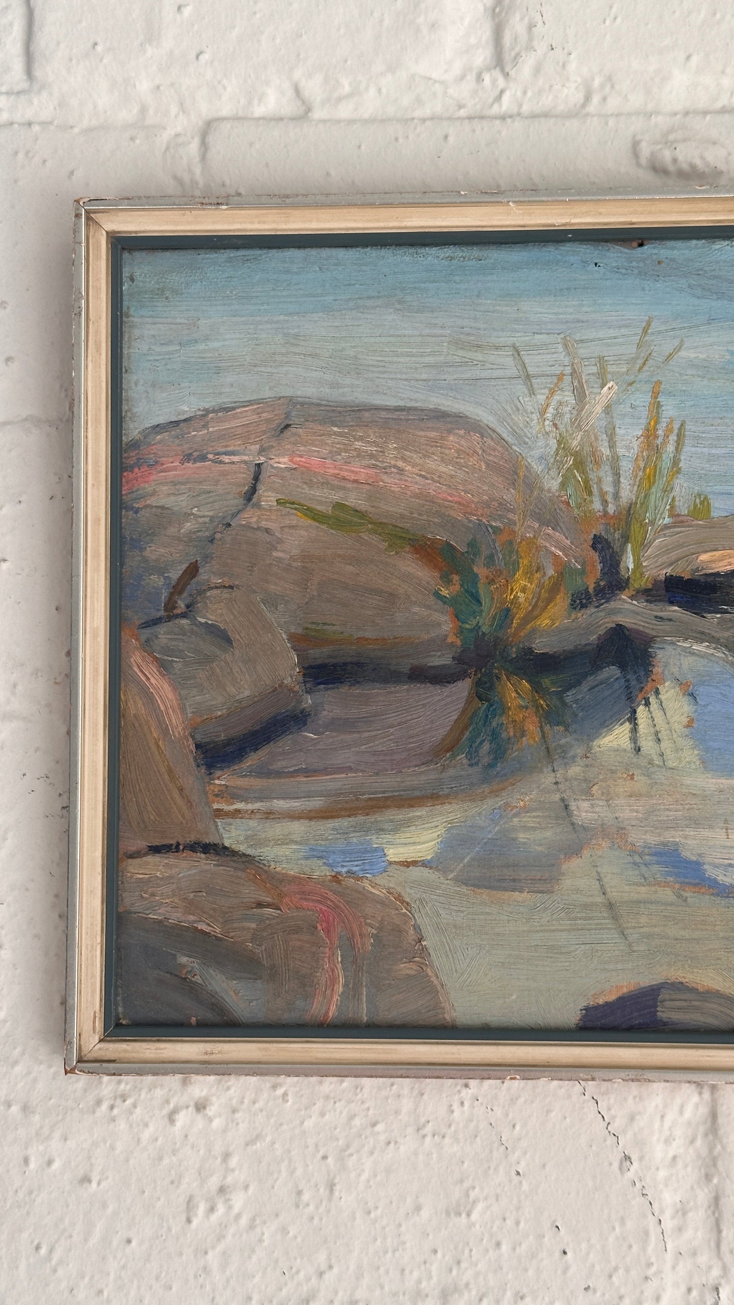 Framed Landscape on Board, 1955